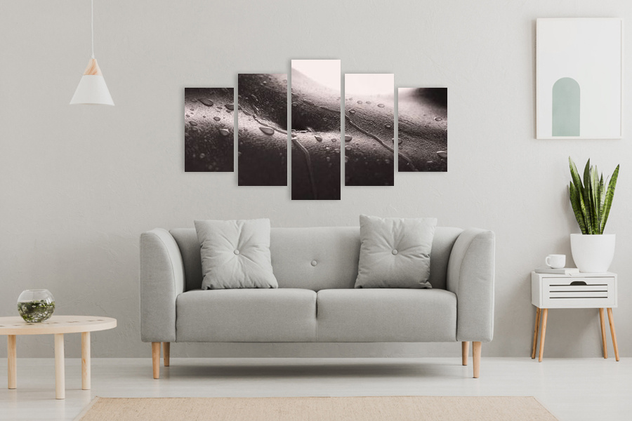 Πίνακας σε καμβά για υπνοδωμάτιο, αισθησιακή εικόνα με αφηρημένα στοιχεία, μοντέρνο στυλ διακόσμησης.