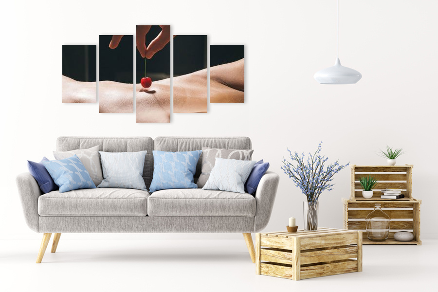 Πίνακας σε καμβά για υπνοδωμάτιο, με αισθησιακή εικόνα, αφηρημένο στυλ, μοντέρνα διακόσμηση.