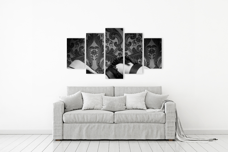 Πίνακας σε καμβά για αισθησιακό χώρο, με αφηρημένο στυλ, σαν σύγχρονη τέχνη.