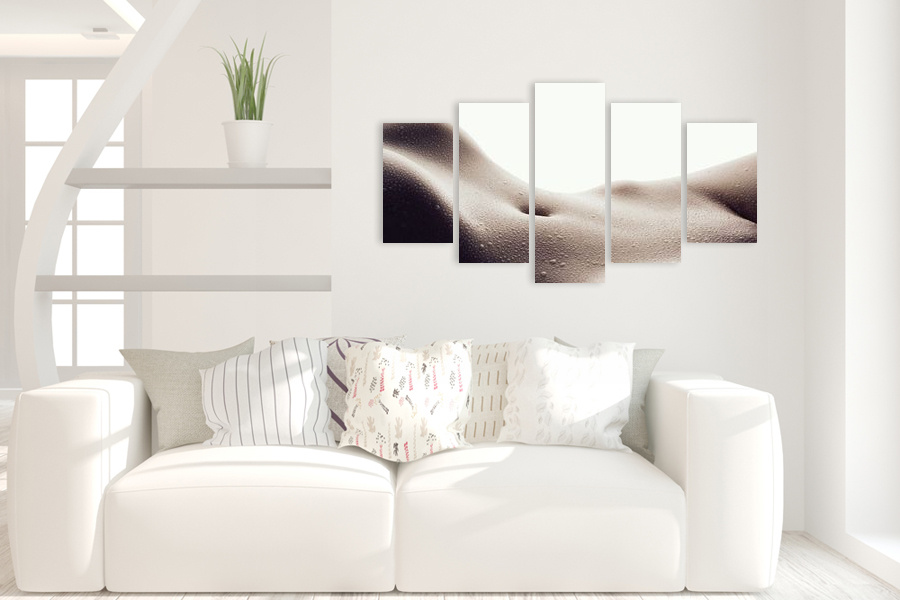 Πίνακας σε καμβά για υπνοδωμάτιο, αισθησιακή εικόνα, με αφηρημένο στυλ και μοντέρνα διακόσμηση.