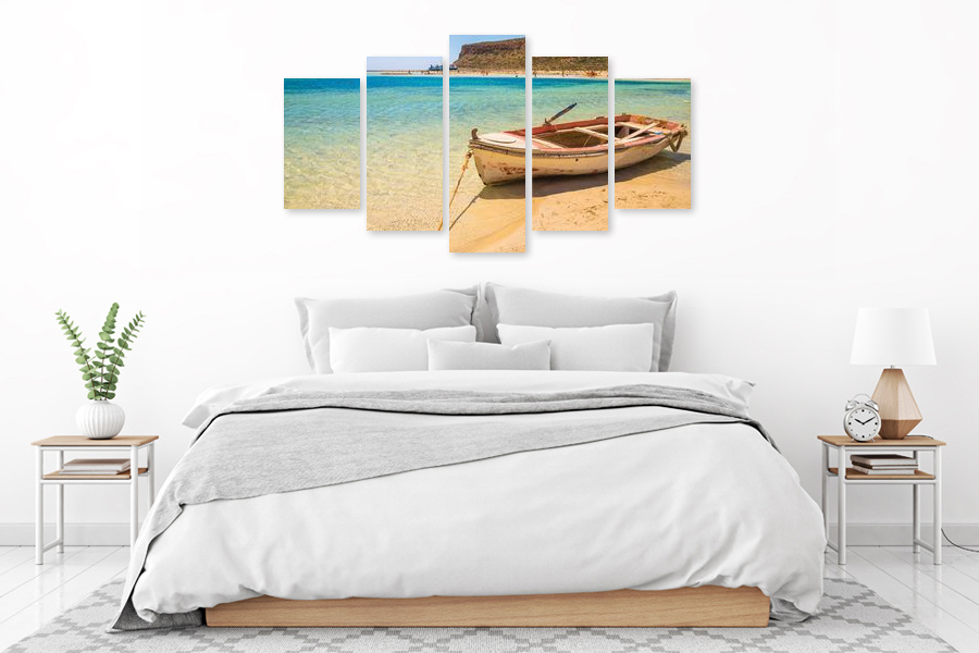 Πίνακας σε καμβά για χώρο που μπορεί να προορίζεται για σαλόνι, τοπίο με αφηρημένο στυλ και μοντέρνα διακόσμηση.