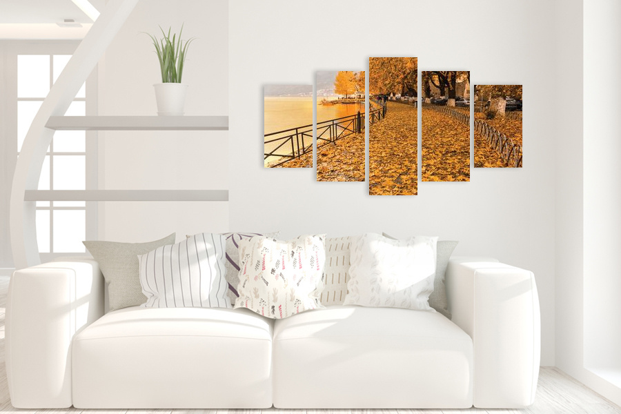 Πίνακας σε καμβά του τοπίου, με φυσικά στοιχεία, σε ρεαλιστικό και μοντέρνο στυλ διακόσμησης.