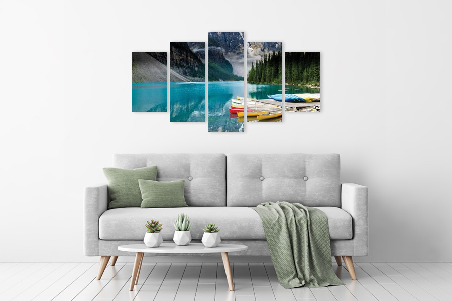 Πίνακας σε καμβά για το σαλόνι, με τοπίο της φύσης, σε ρεαλιστικό στιλ και μοντέρνα διακόσμηση.