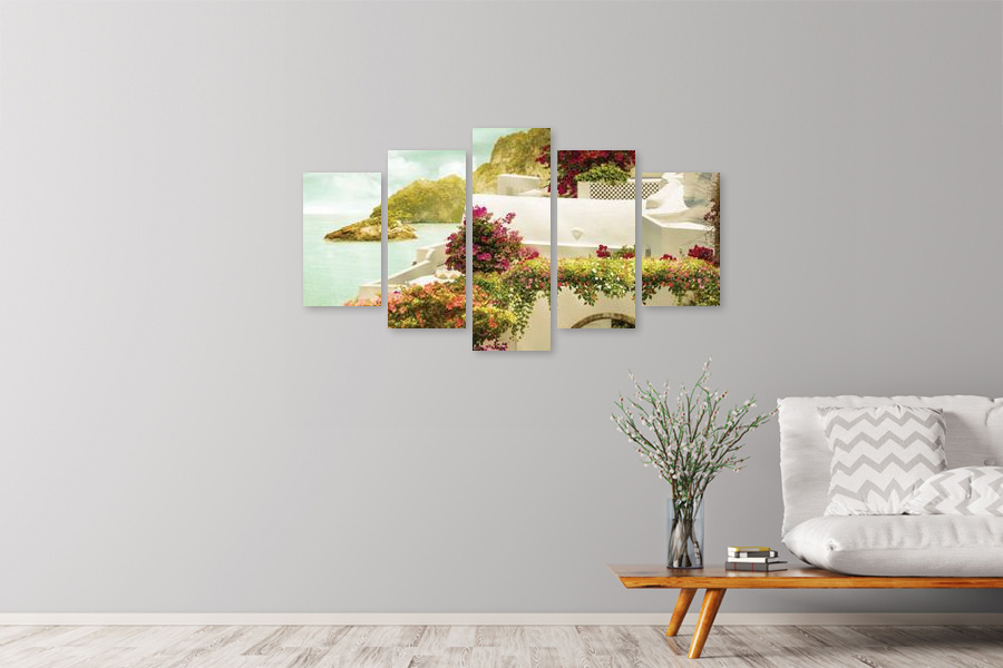 Πίνακας σε καμβά για τοίχο, τοπίο της φύσης, με αφηρημένο στυλ, κατάλληλος για μοντέρνα διακόσμηση.