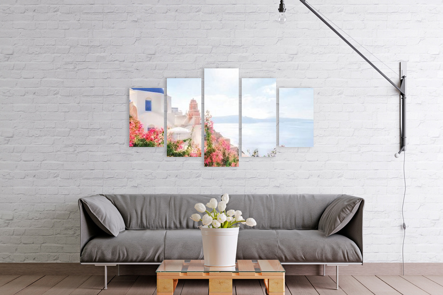 Πίνακας σε καμβά τοπίων και φύσης, με μοντέρνο στυλ διακόσμησης.