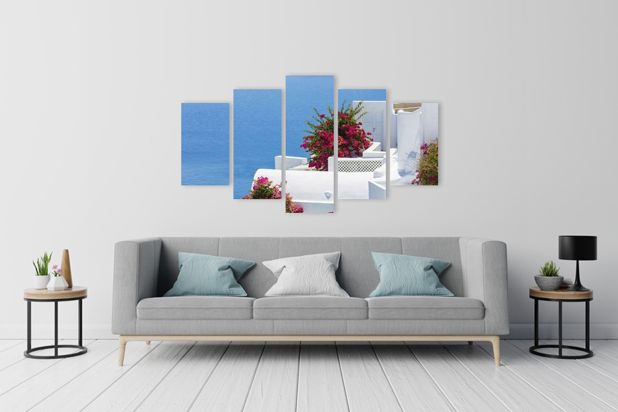 Πίνακας σε καμβά για το σαλόνι, τοπίο φύσης, με ρεαλιστικό στυλ, ιδανικός σε μοντέρνα διακόσμηση.