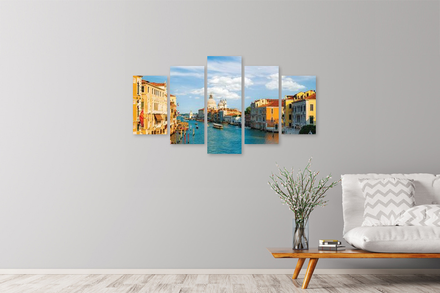 Πίνακας σε καμβά για χώρο που μπορεί να προορίζεται, τοπίο σε φυσικό στυλ, με αφηρημένα στοιχεία και μοντέρνα διακόσμηση.