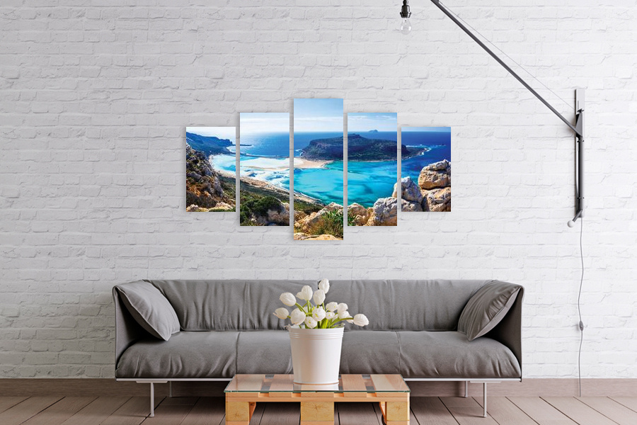 Πίνακας σε καμβά με τοπίο φύσης, σε μοντέρνο στυλ διακόσμησης, ιδανικός για χώρους που προορίζονται για χαλάρωση.