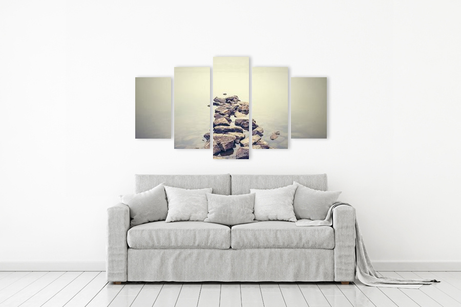 Πίνακας σε καμβά για το γραφείο, τοπίο με φύση, στυλ ρεαλιστικό και μοντέρνο.