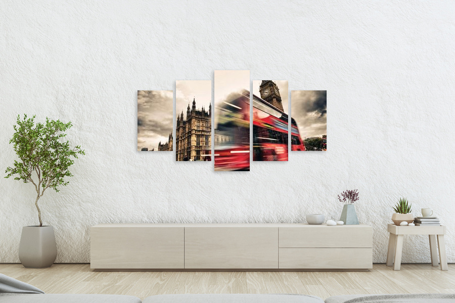 Πίνακας σε καμβά τοπίων, με φυσικά στοιχεία, σε ρεαλιστικό στυλ, ιδανικός για μοντέρνο χώρο.