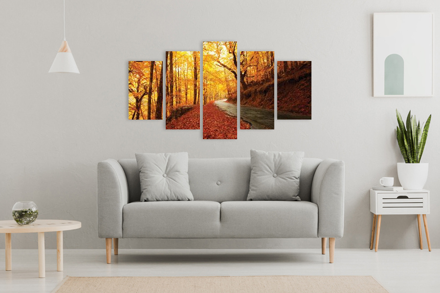 Πίνακας σε καμβά για χώρο που μπορεί να προορίζεται για σαλόνι, τοπίο σε φυσικό στυλ, μοντέρνα διακόσμηση.