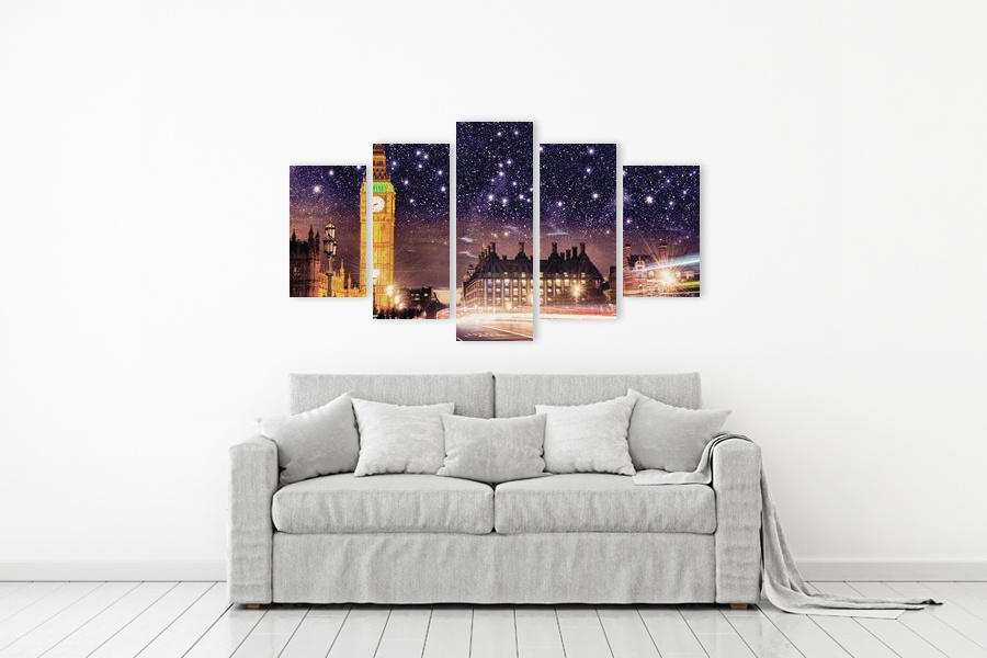 Πίνακας σε καμβά τοπίου, με φυσικό τοπίο, σε ρεαλιστικό και μοντέρνο στυλ διακόσμησης.