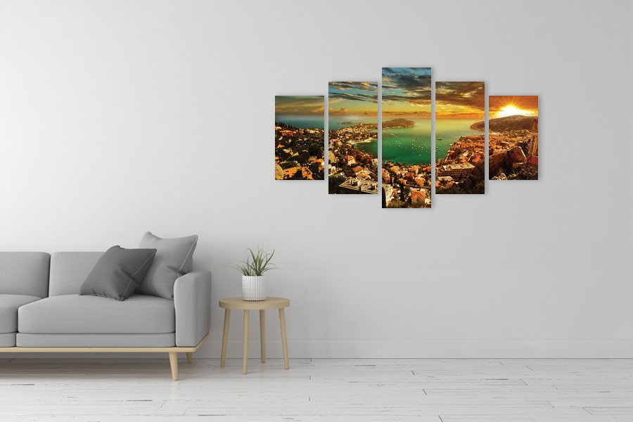 Πίνακας σε καμβά για το σαλόνι, με τοπιογραφία και φυσικά στοιχεία, σε ρεαλιστικό στυλ και μοντέρνα διακόσμηση.