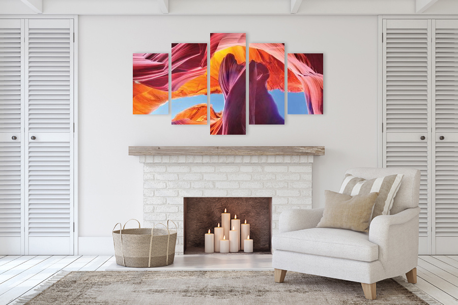 Πίνακας σε καμβά τοπίου, με φυσικά τοπία, μοντέρνος στυλ διακόσμησης.