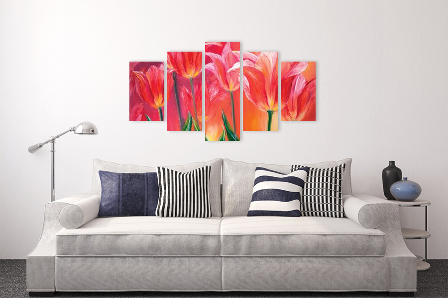 Πίνακας σε καμβά για σαλόνι με αφηρημένα σχέδια, μοντέρνου στυλ διακόσμησης.