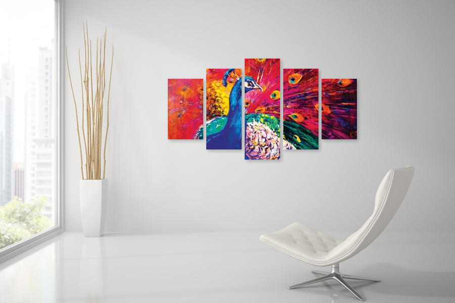 Πίνακας σε καμβά χώρου που μπορεί να προορίζεται για σαλόνι, με αφηρημένο θέμα, μοντέρνα διακόσμηση.