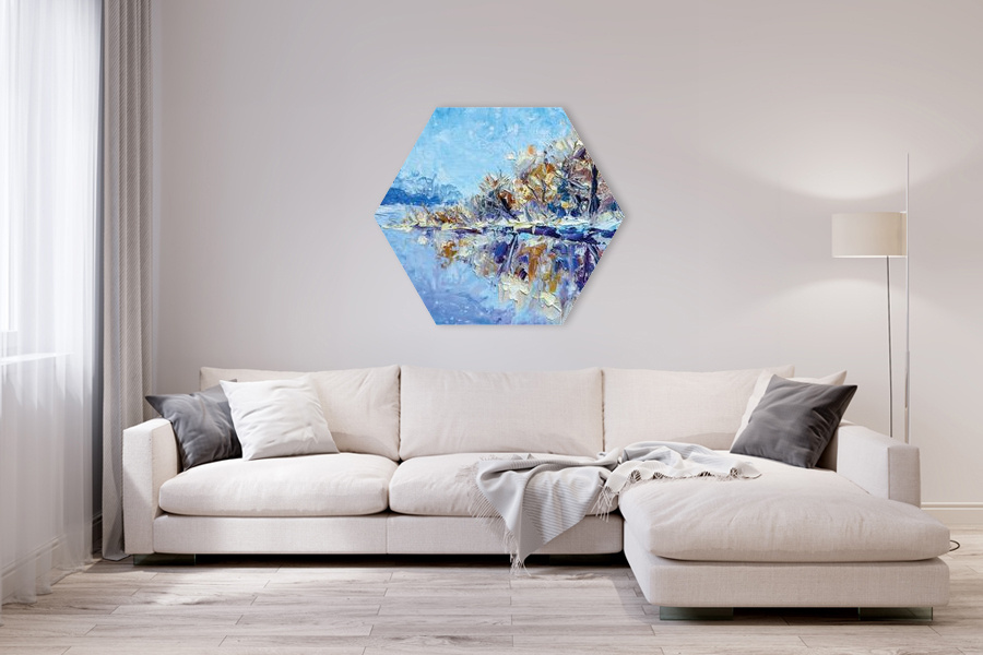 Πίνακας σε καμβά για το σαλόνι, με αφηρημένο σχέδιο, σε μοντέρνο στυλ διακόσμησης.