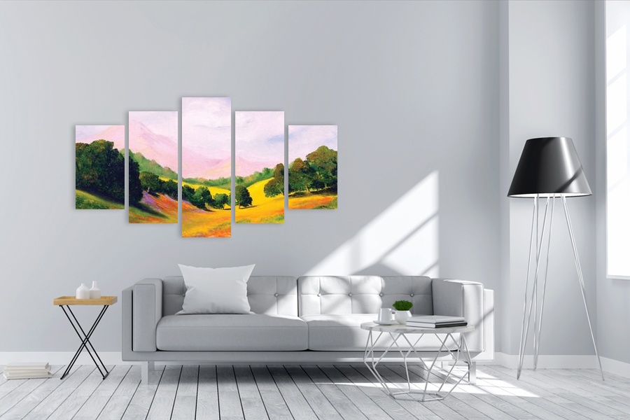 Πίνακας σε καμβά με αφηρημένο θέμα, κατάλληλος για μοντέρνο χώρο διακόσμησης.