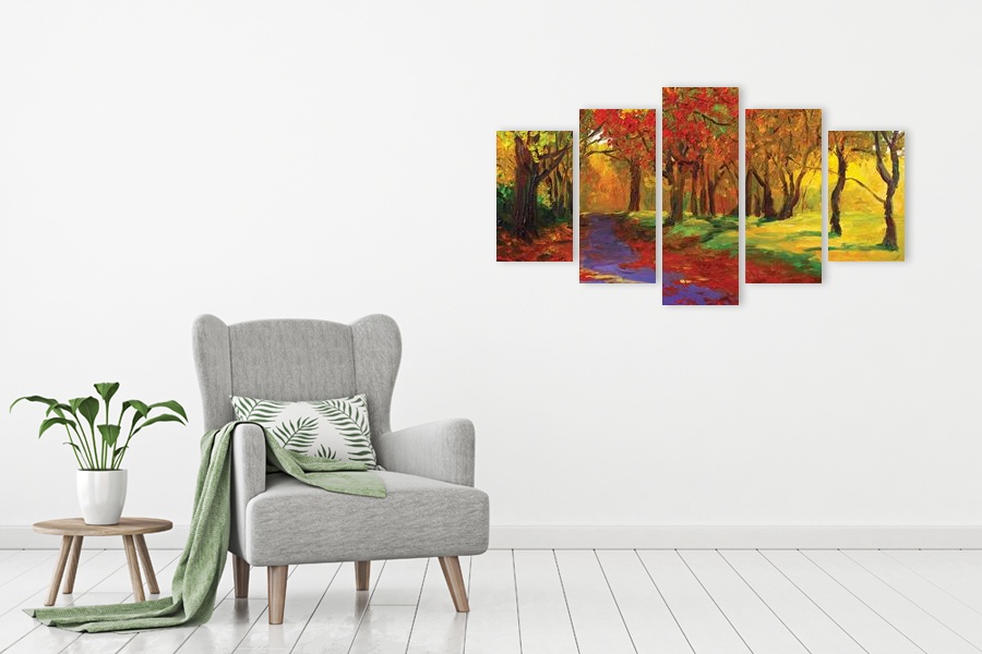 Πίνακας σε καμβά για χώρος που μπορεί να προορίζεται, με αφηρημένα σχέδια και μοντέρνο στυλ διακόσμησης.