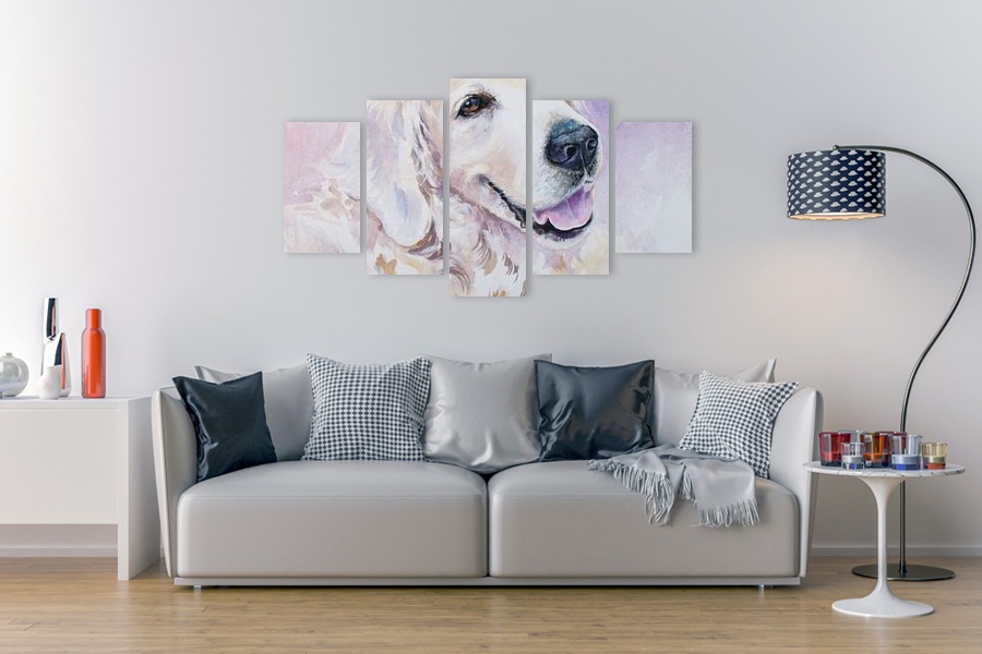 Πίνακας σε καμβά για χώρο που μπορεί να προορίζεται, με αφηρημένα σχέδια, μοντέρνο στυλ διακόσμησης.