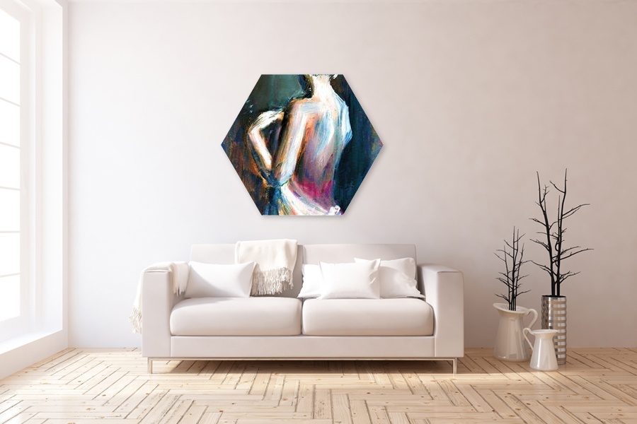 Πίνακας σε καμβά για εσωτερικό χώρο, με αφηρημένο σχέδιο, σε μοντέρνο στυλ διακόσμησης.