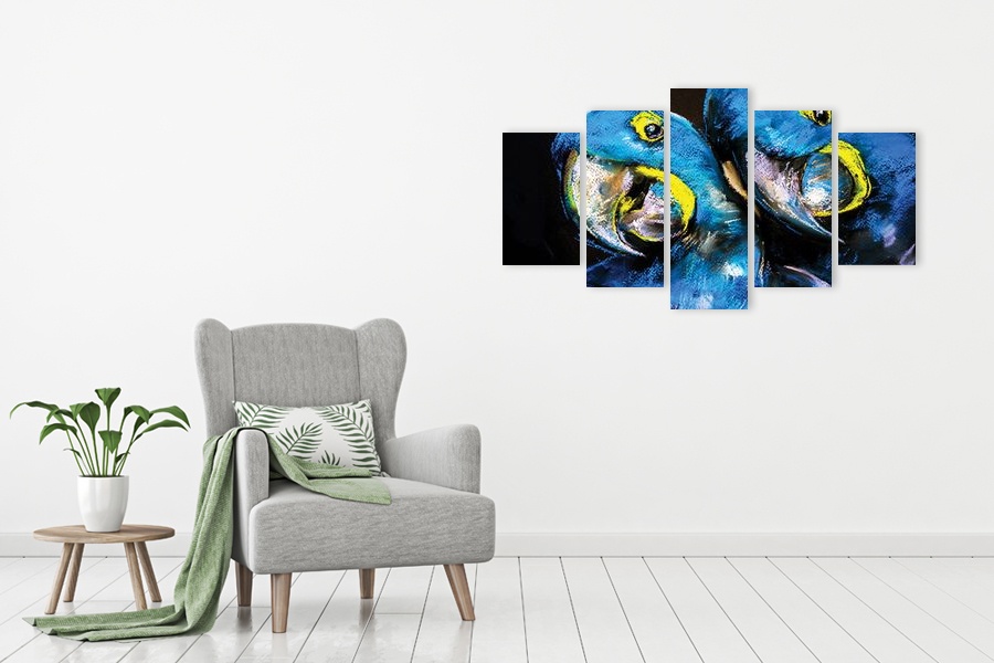 Πίνακας σε καμβά για σύγχρονο χώρο, με αφηρημένα σχέδια και minimal στυλ διακόσμησης.