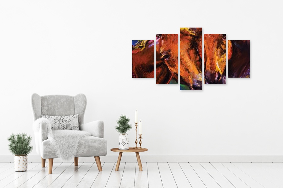 Πίνακας σε καμβά για χώρο που μπορεί να προορίζεται από τον καλλιτέχνη, αφηρημένο σχέδιο με μοντέρνο στυλ διακόσμησης.