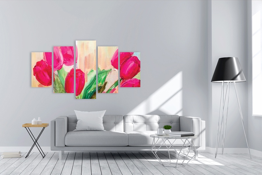 Πίνακας σε καμβά για χώρο που μπορεί να προορίζεται, με αφηρημένο στυλ και μοντέρνα διακόσμηση.