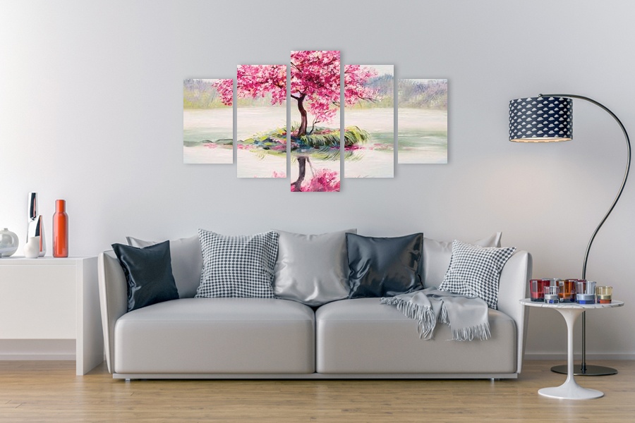 Πίνακας σε καμβά για εσωτερικό χώρο, με αφηρημένο σχέδιο, μοντέρνο στυλ διακόσμησης.