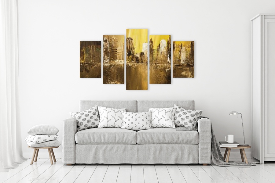 Πίνακας σε καμβά για σαλόνι, με αφηρημένο θέμα, μοντέρνο στυλ διακόσμησης.