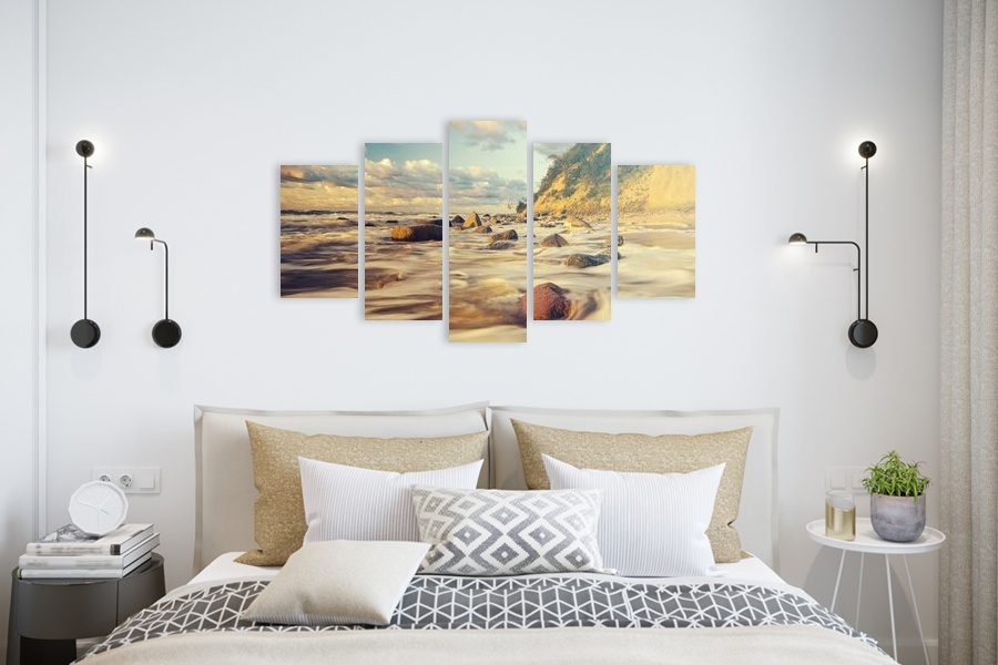 Πίνακας σε καμβά για μοντέρνο χώρο, αφηρημένο σχέδιο, στυλ διακόσμησης minimal.