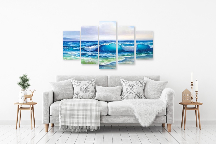 Πίνακας σε καμβά για χώρο που μπορεί να προορίζεται, με αφηρημένο στυλ και μοντέρνα διακόσμηση.