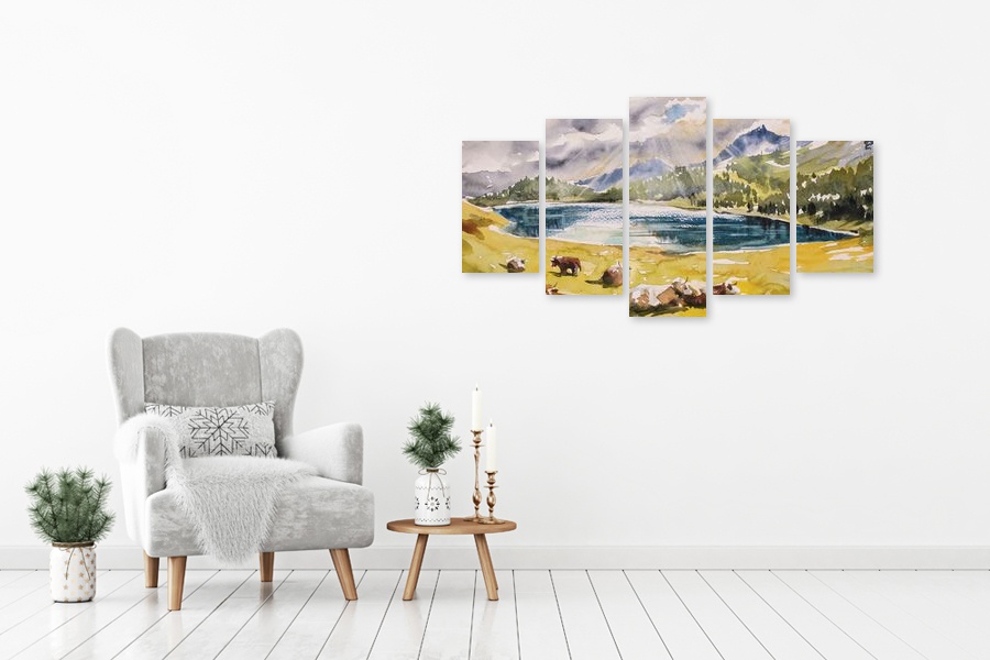 Πίνακας σε καμβά για μοναδικό χώρο, με αφηρημένο στυλ και μοντέρνα διακόσμηση.