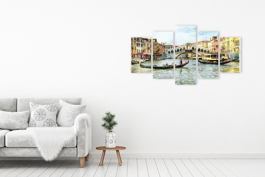 Πίνακας σε καμβά για χώρο που μπορεί να προορίζεται, με αφηρημένο στυλ και μοντέρνα διακόσμηση.