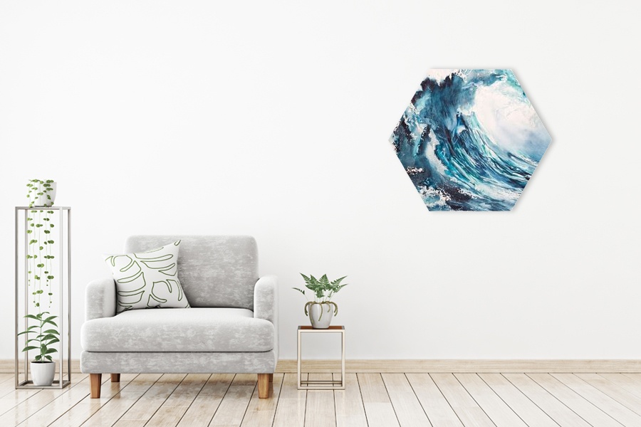 Πίνακας σε καμβά, με αφηρημένη τέχνη κατάλληλος για μοντέρνο χώρο.