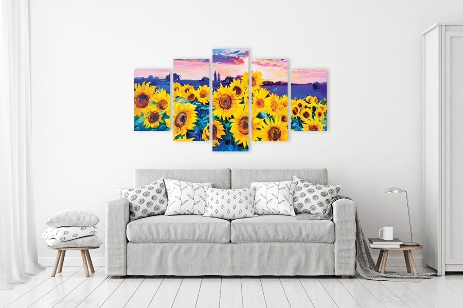 Πίνακας σε καμβά για μοντέρνο χώρο, με αφηρημένο θέμα σε Pop Art στυλ.