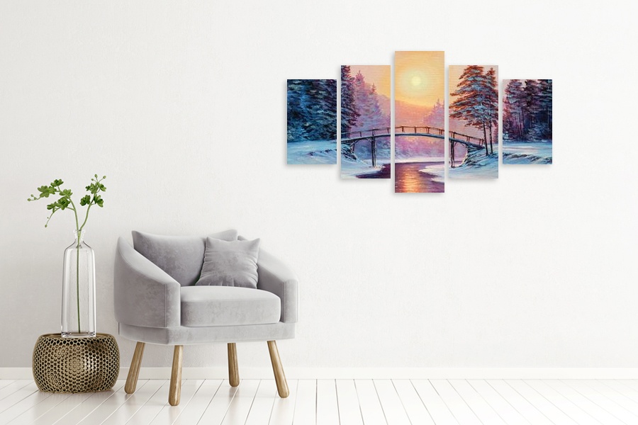 Πίνακας σε καμβά για σύγχρονο χώρο, με αφηρημένα σχέδια, κατάλληλος για μοντέρνα διακόσμηση.