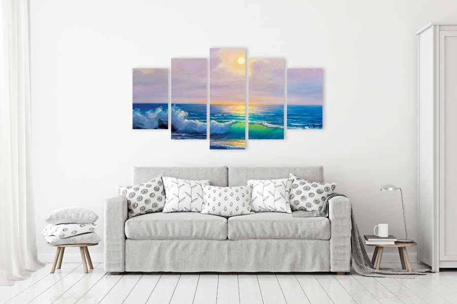 Πίνακας σε καμβά για σαλόνι, με αφηρημένα σχέδια, μοντέρνο στυλ διακόσμησης.