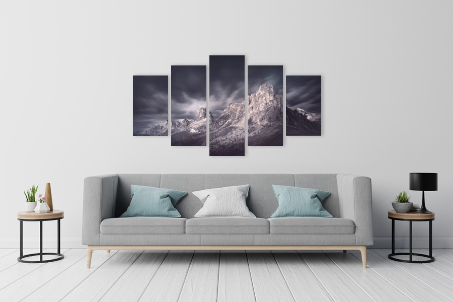 Πίνακας σε καμβά για τοπίο του αγνώστου καλλιτέχνη, με φυσική σκηνή, αφηρημένο στυλ και μοντέρνα διακόσμηση.