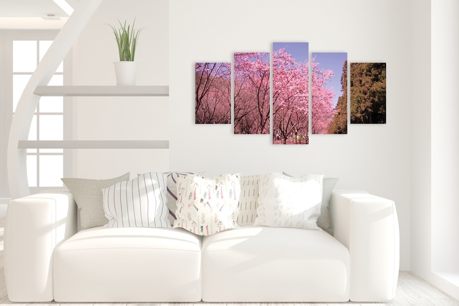 Πίνακας σε καμβά για το σαλόνι, τοπίο φυσικής ομορφιάς, με ρεαλιστικό στυλ και μοντέρνα διακόσμηση.