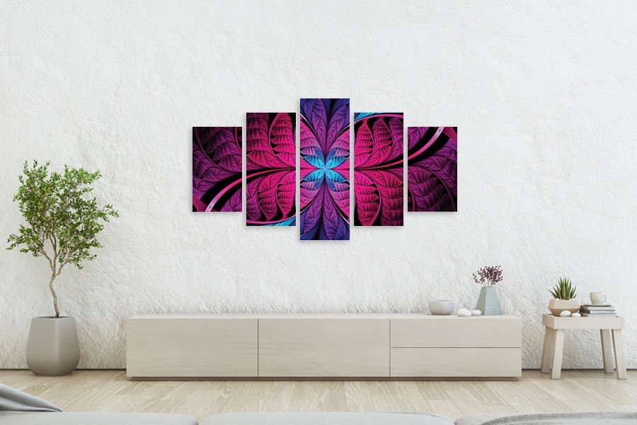 Πίνακας σε καμβά για χώρο που μπορεί να προορίζεται, με αφηρημένα σχέδια, μοντέρνο στυλ διακόσμησης.