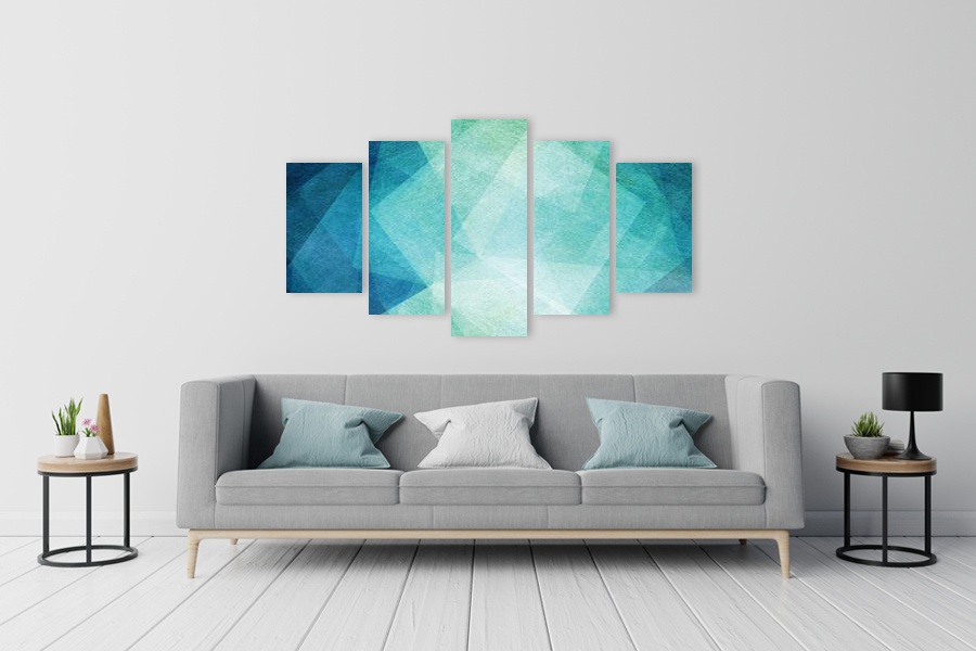 Πίνακας σε καμβά για χώρος που μπορεί να προορίζεται, με αφηρημένα σχέδια, μοντέρνο στυλ διακόσμησης.