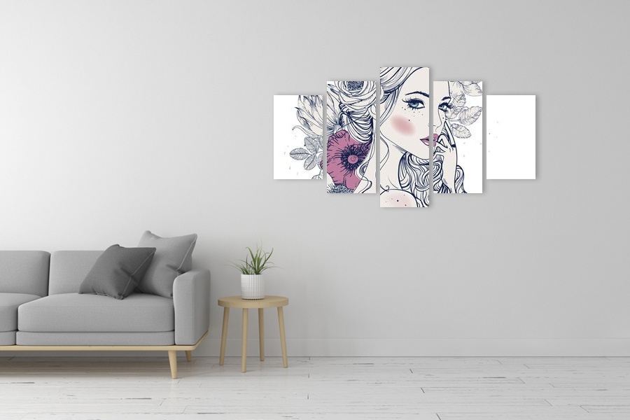 Πίνακας σε καμβά για χώρο που μπορεί να προορίζεται για σαλόνι, με αφηρημένο στυλ και μοντέρνα διακόσμηση.