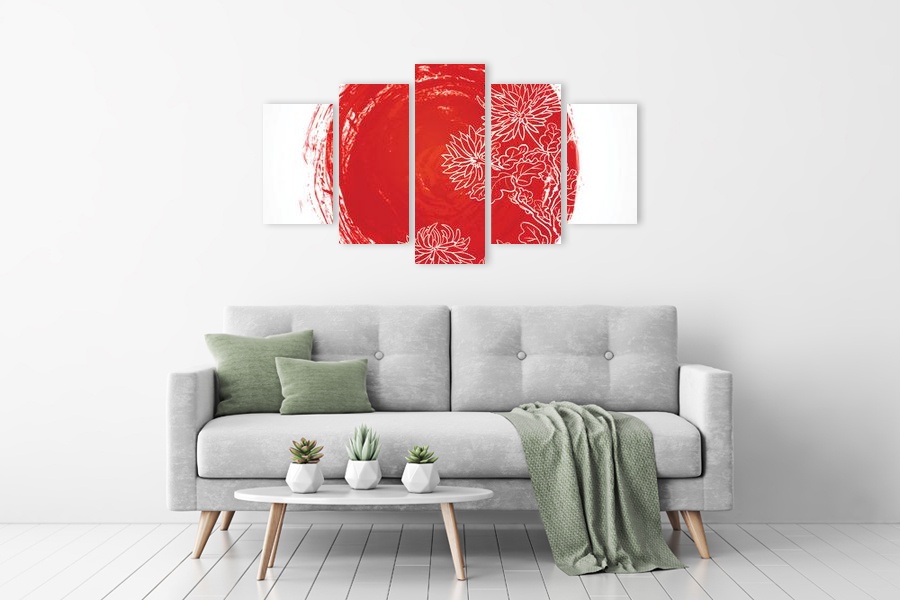 Πίνακας σε καμβά για χώρο που μπορεί να προορίζεται, με αφηρημένο στυλ και μοντέρνα διακόσμηση.