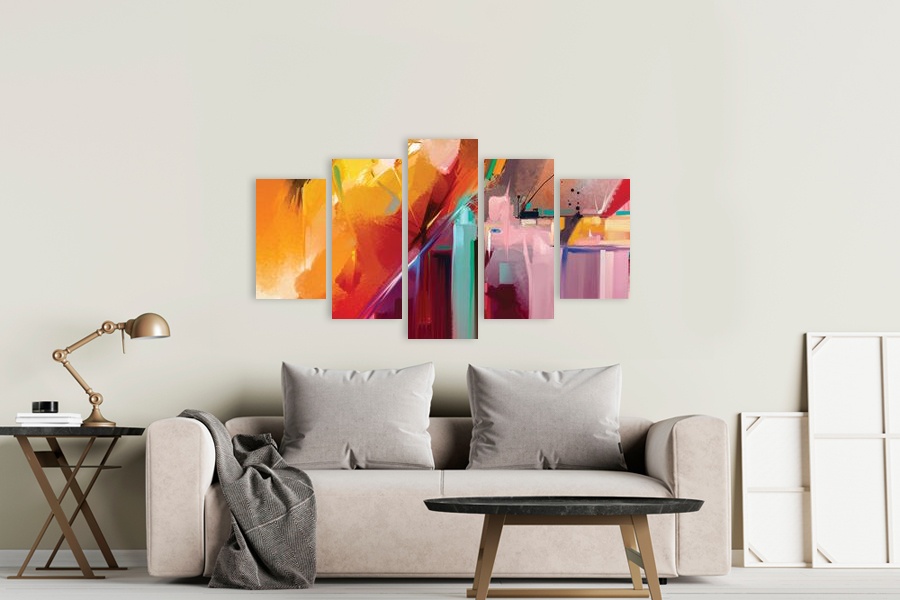 Πίνακας σε καμβά για χώρο που μπορεί να προορίζεται, στυλ αφηρημένο, με μοντέρνα διακόσμηση.