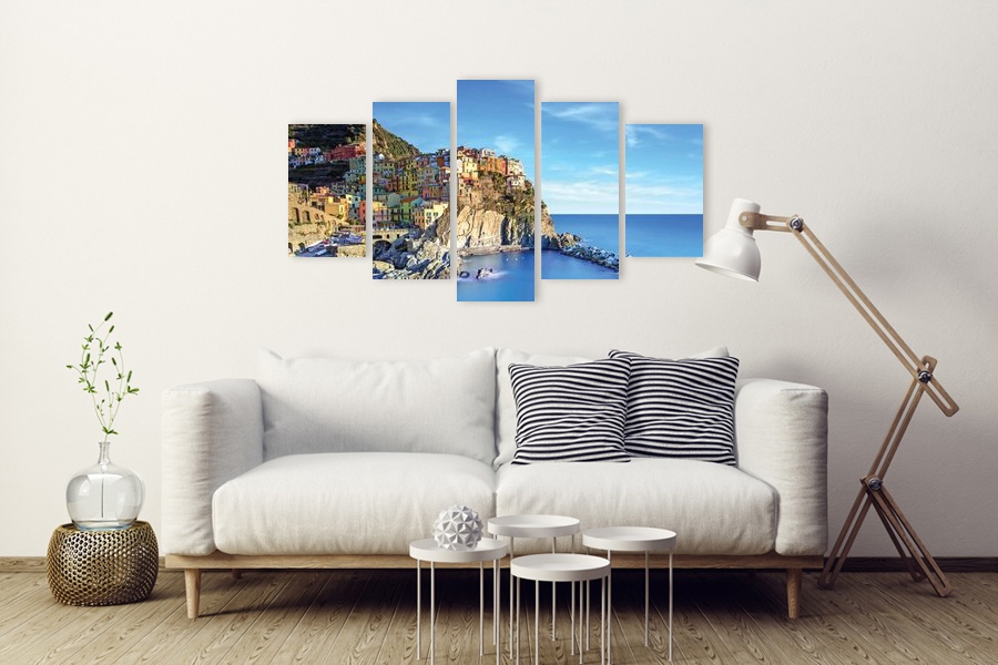 Πίνακας σε καμβά για χώρο με τοπίο της φύσης, με αφηρημένο στυλ και μοντέρνα διακόσμηση.