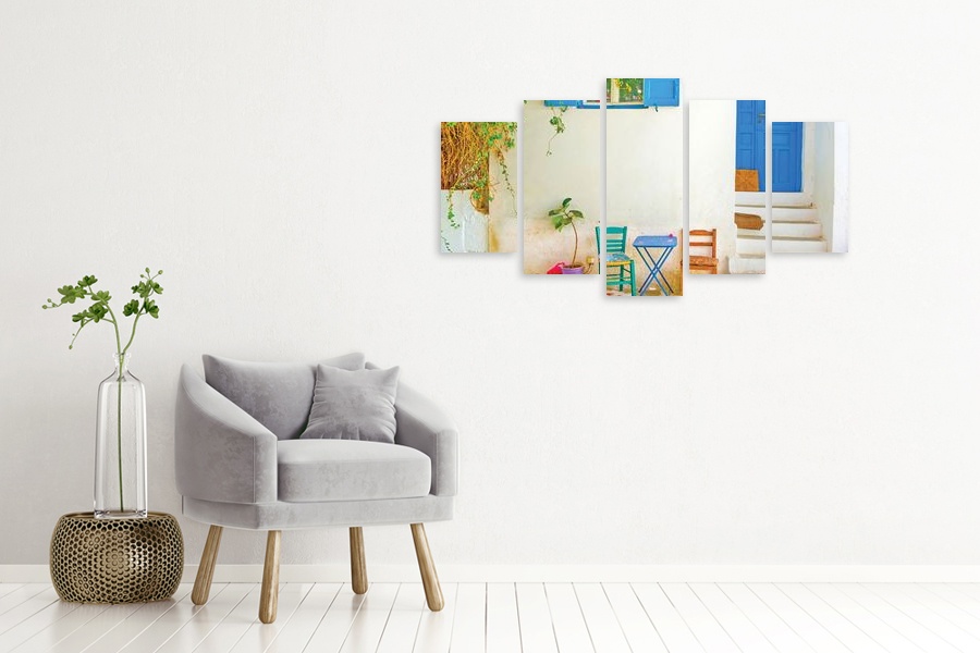 Πίνακας σε καμβά για χώρο που μπορεί να προορίζεται ως σαλόνι, με τοπίο, μοντέρνο και φυσικό στυλ.