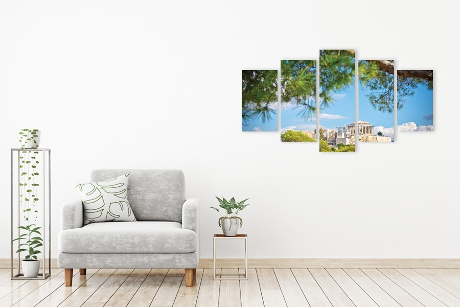 Πίνακας σε καμβά τοπίου με φυσικό τοπίο, μοντέρνο στυλ διακόσμησης.