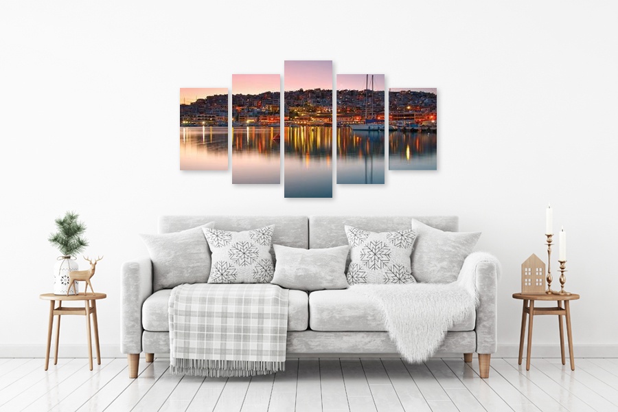 Πίνακας σε καμβά του τοπίου, με φυσικά στοιχεία, σε μοντέρνο στυλ διακόσμησης.