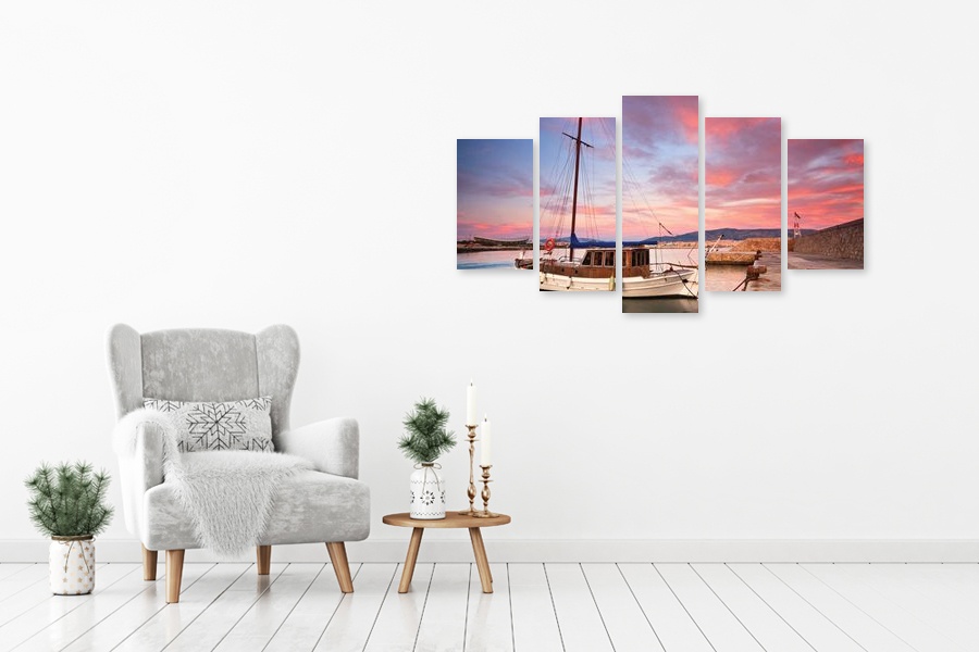 Πίνακας σε καμβά τοπίου και φύσης, με μοντέρνο στυλ διακόσμησης.